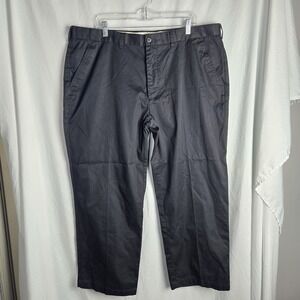 George Mens 40 X 30 Black‎ Dress Straight Pants RN# 52469 Office Career Preppy